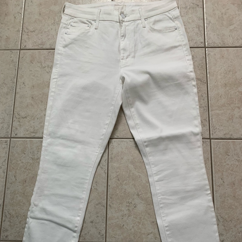 Mother The Looker Crop Glass Slipper Jeans
